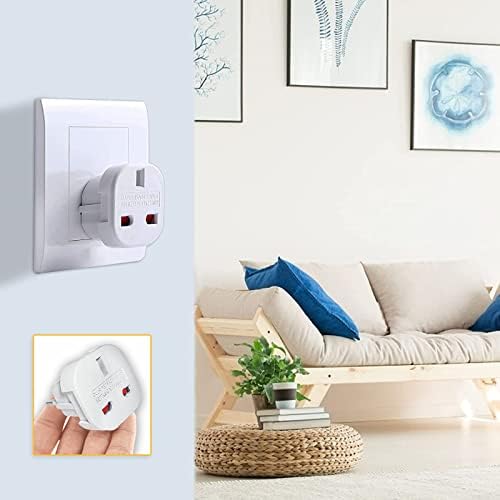 Pack of 5 UK to US Plug Adaptor,UK to US Plug Adaptor Type G to Type A and B,Travel Adapter UK to USA Suitable for USA, Canada,Mexico,Thailand,Australia,New Zealand and More