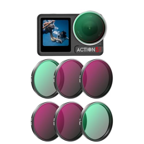 DJI OSMO Action 5 ProptB^[Lbg wKXHDC[WO Osmo Action 3/4/5 ProANZT[p h ϖ h~ UV/CPL/ND8/16/32/64 (UV+CPL+ND8+16+32+64)