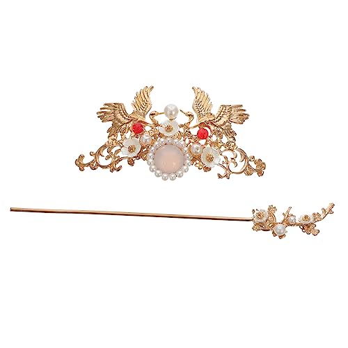 Épingle à cheveux vintage en bois ciselé pour chignon élégant