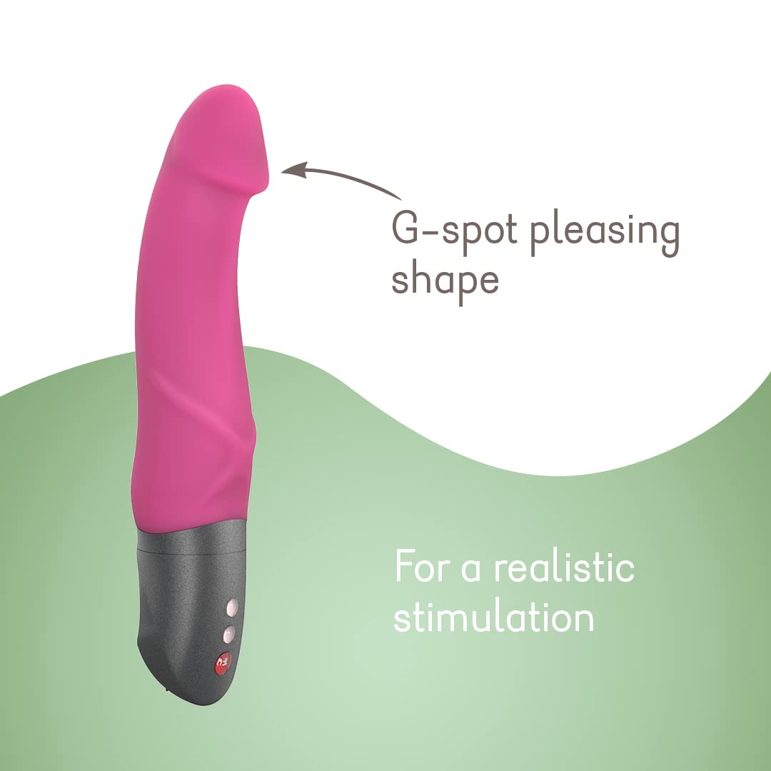 Fun Factory MR BOSS - Vibratore realistico per donna, in silicone, della linea Battery Plus, Mora
