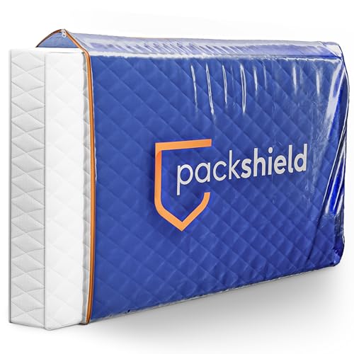 Housse de Protection pour Matelas en Plastique Epais - Déménagement, Transport et Rangement - 90 x 190 / 90x200 cm - Sac Imperméable Résistant avec Fermeture Eclair