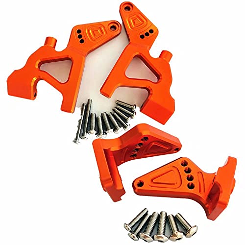 Support d'aileron Traxxas E-Revo VXL 2.0 orange alu pour adapter l'appui arrière en saut