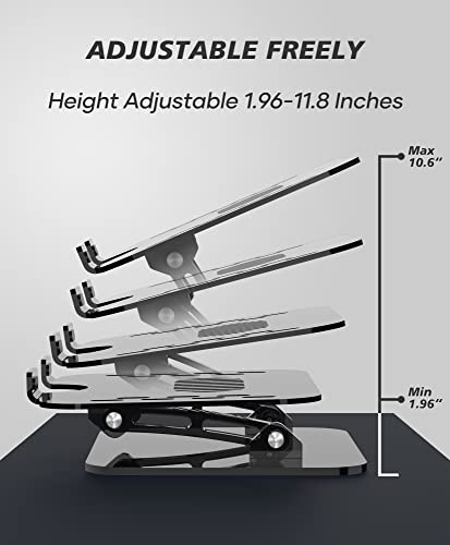 Acrylic-Laptop-Stand-for-Desk-Clear-Laptop-Riser-Adjustable-Height-Lpoake-Computer-Stand-for-Laptops-Compatible-with-10-to-156-Inches-Laptops-Transparent-Gray