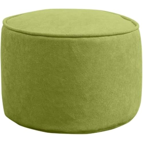 REENEW ビーズクッション スツール オットマン 足置き かわいい 座椅子 軽量 持ち運び簡単 滑り止め カバー洗える 直径40x高さ30cm (B)