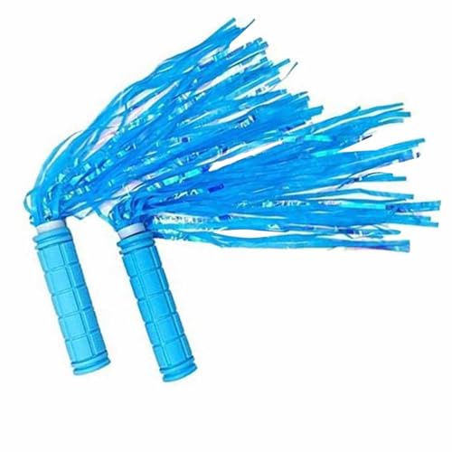 VGEBY Handlebar Grips with Tassel Streamers Handlebar Streamers for Kids Girls Boys Children Scooter Handlebar Streamers (Sky Blue)