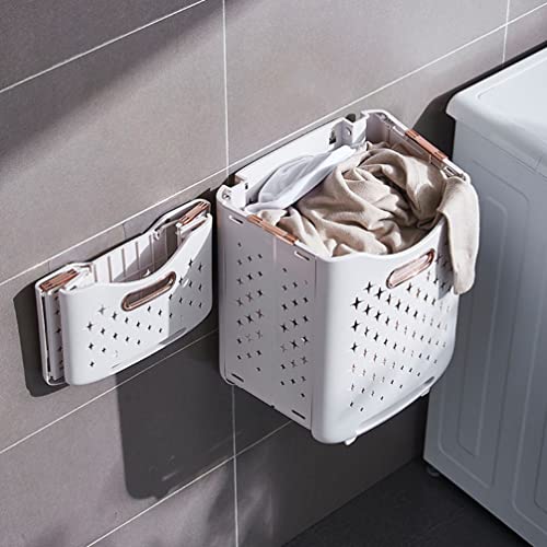 Zerodeko Laundry Basket with Wheels Movable Laundry Hamper 2 Tier Sorter Baskets Bathroom Clothes Storage Bin Organizer Container for Bedroom Bathroom Laundry Room - Image 2