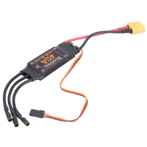 FOSA 40A RC Brushless ESC Electric Speed Controller ESC, 5V 3A BEC Output ESC Brushless Electric with for RC Drone Airplanes Accessory