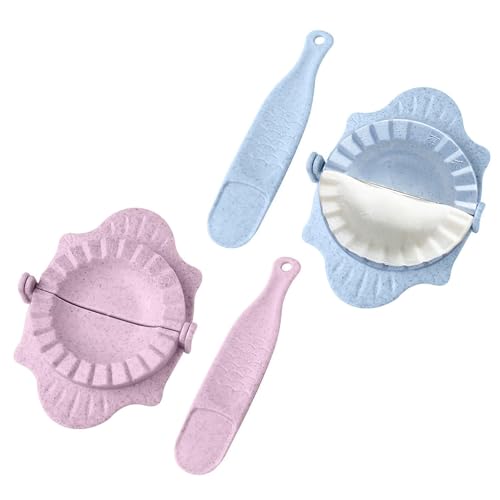 ZWWOGE 2 moldes para raviolis dumpling, Dough Prensa Prensa Pastelería Herramientas Mold Herramienta Accesorio para Cocina