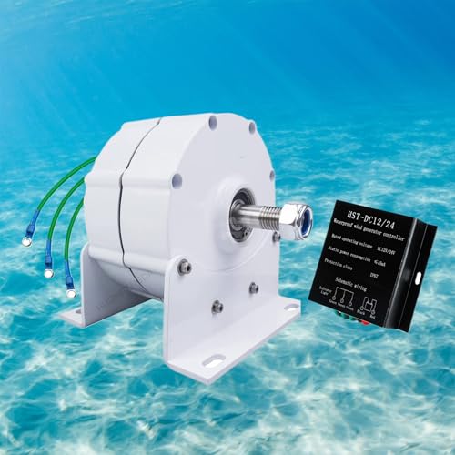 HUIZHITENGDA 220V,Turbine de générateur à Aimant Permanent sans engrenage 14000W, Basse Vitesse 12V- 220V pour la Conservation de l'eau et l'énergie éolienne Domestique pour la Maison
