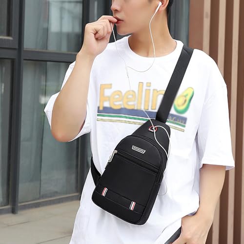 Small Sling Bag for Women Men, Multi-Function Backpack Sling Backpack Chest Daypack Crossbody Bag for Travel Outdoor Hiking4