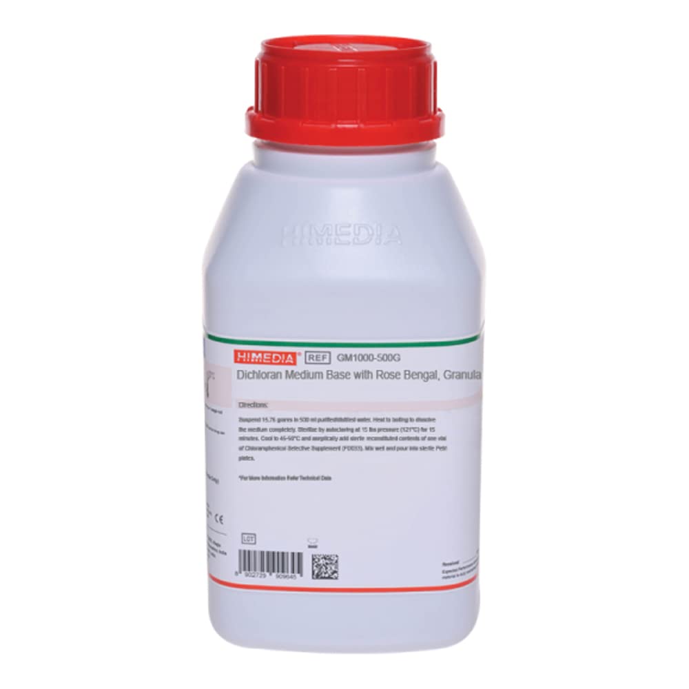 HiMediaLaboratories GM1000-500G Granulated Dichloran Medium Base with Rose Bengal, 500 g