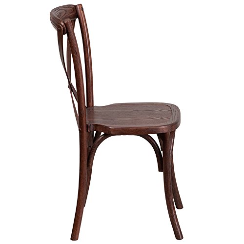 Image of Flash Furniture 2 Pack HERCULES Series Mahogany Cross Back Chair