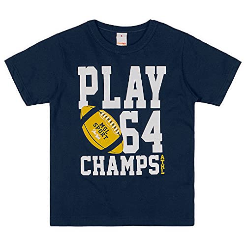 Camiseta em meia malha Marisol Play meninos, Azul Marinho, 4