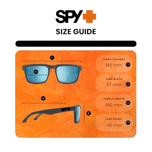 Image of Spy Helm Square Sunglasses for Men for Women +BUNDLE with ACCESSORY EYEWEAR KIT