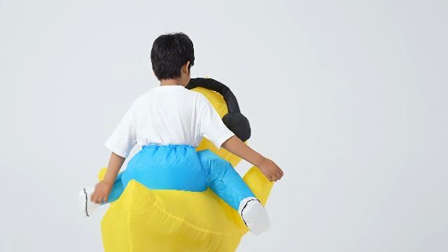 Disfraz inflable de pato para niños Halloween miniatura 7