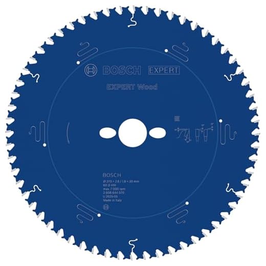 Bosch Professional 2608644070 - Disco de sierra circular CSB Expert madera: 270x30x60D