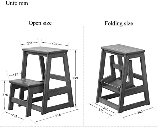 Chaise d'échelle multifonctionnelle et escabeau à double usage - 2