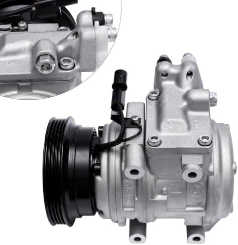 MOCHAG A/C Compressor with Clutch Compatible with Hyundai Tucson 2005-2006 & Kia Sportage Spectra 2004-2007, 977012d700, 977012f100 Strong Cooling Automotive Parts