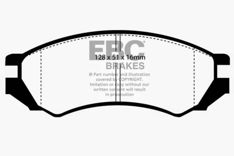 Image of EBC Brakes DP4839R Yellowstuff Street and Track Brake Pad ,Metallic