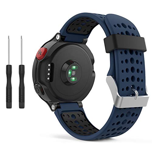 kitway Compatible con Forerunner 235 Correa de Reloj, Banda de Reemplazo Silicona Suave Sports Pulsera para Forerunner 235/220/230/620/630/735XT Smart Watch