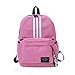 FANDARE Unisexo Mochila Bolsa de Escuela Hombres/Mujeres School Bag Adolescente Mochila Niña/Niño Viaje Mochilas Camping Daypack Poliéster Rosado