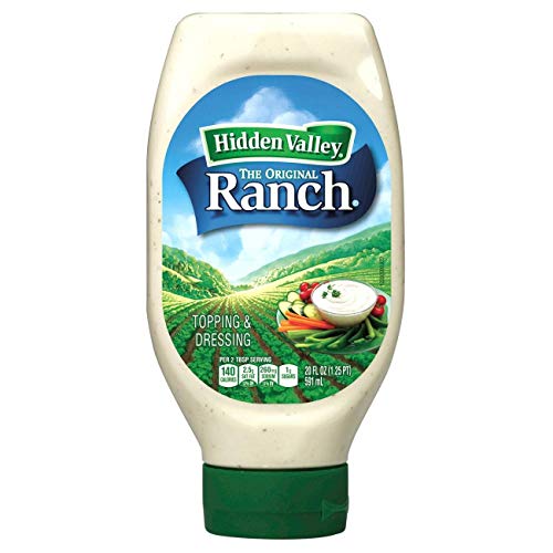 Hidden Valley Ranch, aderezo y topping, botella original de 591 ml (paquete de 2)