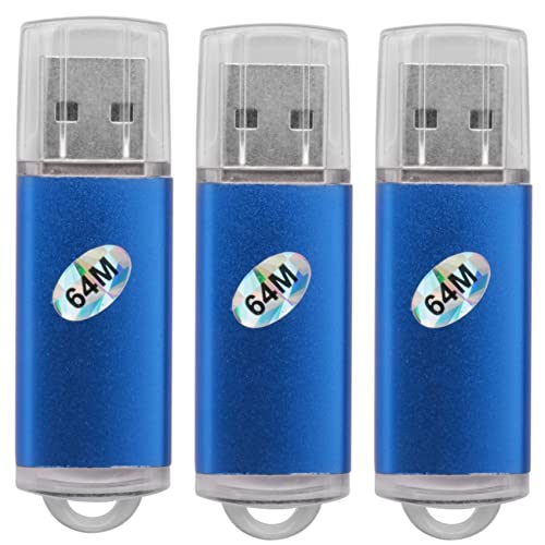 KEALLANS 3X 64MB USB 2.0 Memory Stick Flash Drive PC Laptop Storage