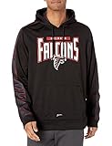 Zubaz Officially Licensed Men's NFL Team Color Hoodie with Team Viper Liner, Atlanta Falcons, Size X-Large