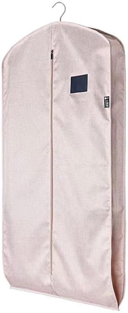 Funda antipolvo gruesa para ropa, bolsa de almacenamiento multifuncional para abrigo y traje, diseño de cremallera semitransparente para protección de bodas