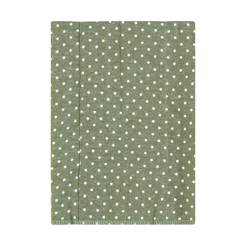 Image of Hudson Baby Unisex Baby Cotton Flannel Burp Cloths, Sage Floral, One Size