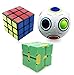 Anditoy Speed Cube Magic Puzzle Ball Infinity Cube Fidget Toys for Boys Kids Christmas Stocking Stuffers (3 Pack)