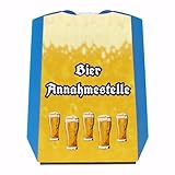 Bier Parkscheibe mit Spruch Bier Annahmestelle mit 2 Einkaufswagenchips eine Coole Parkuhr für alle Biertrinker und Bier-Liebhaber qualitativ hochwertig und nach StVO