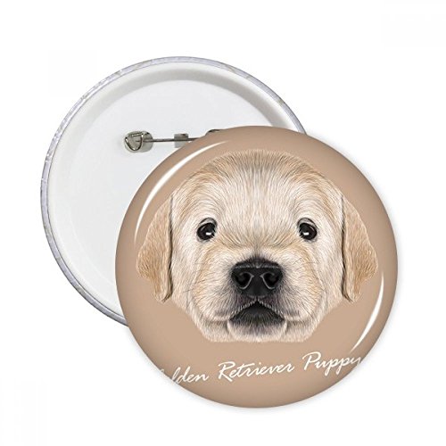 Broches Golden Retriever : le cadeau parfait de 5 badges XXL pour les fans de chiens