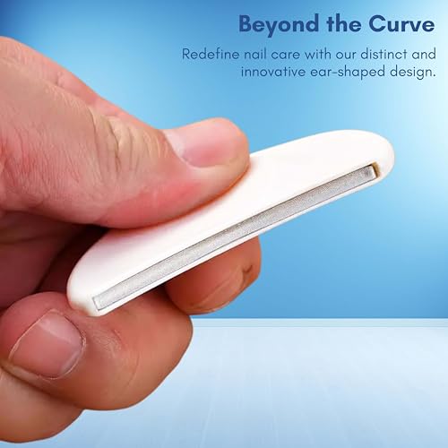 Beauté Secrets Nail Filer and Buffer, Professional Ear-Shaped Nail File with Round Blade for Effortless Nail Care and Precision Nail Buffer - Image 5