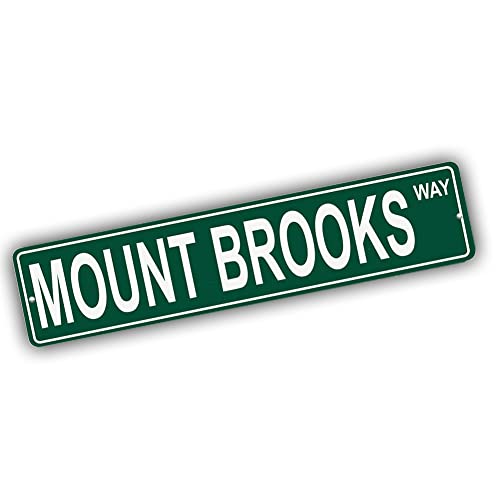 Brotherhood Aluminum Street Sign for Mount Brooks - Alaska Man Cave Decor