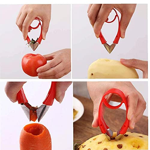 NIDONE Fruit Corer Core Remover Strawberry Huller Stem Ananas Eyes Stalk Bladeren Plantaardige Tool voor Keuken - Image 8