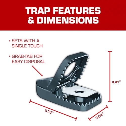 Image of Tomcat Secure-Kill Rat Trap, 1 Trap | Features Aggressive Secure Catch Design to Trap and Kill Rats