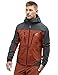 RevolutionRace Silence Proshell Jacket, Veste pour homme, veste ventilée et imperméable pour la randonnée et les Autres activités de Plein air, Rusty Orange, XL