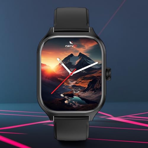 Image of Nervfit Absolute 2.1 inch Smart Watch | Super Large HD Display, Waterproof, Health, Fitness and Sports Tracking, AI Voice Assist, Camera Control, Find My Phone and Watch Function