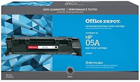 Amazon.com: Office Depot Cartucho de tóner negro remanufacturado OD05A  (05A/CE505A) CTG05AP : Productos de Oficina