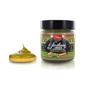 Dolgam Pistache crème met pistache granulaat [Crunchy], gemaakt in Italië, I Sizilianen”, 200 g