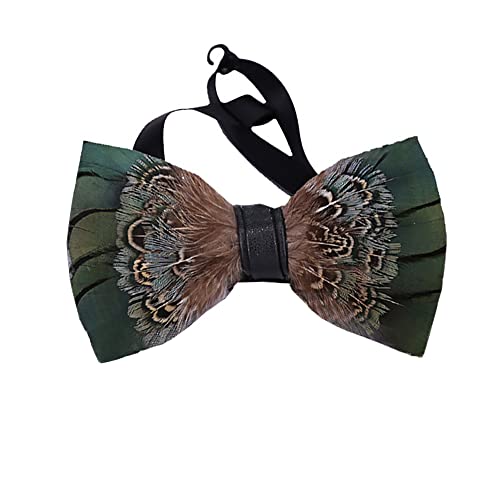 Huliyhus Feather Bow Tie