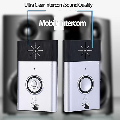 Campainha de Voz Sem Fio Inteligente, Campainha de Intercomunicação de Voz Sem Fio de 2 Vias, Kit de