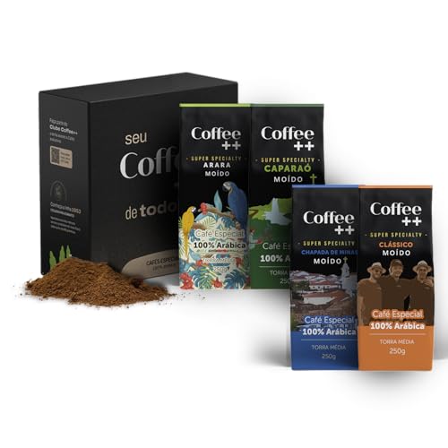 Kit 4 Pacotes Café Especial Torrado e Moído Coffee Mais Clássico, Caparaó, Chapada e Arara Kit 4 Pacotes Café Especial Torrado e Moído Coffee Mais Clássico, Caparaó, Chapada e Arara