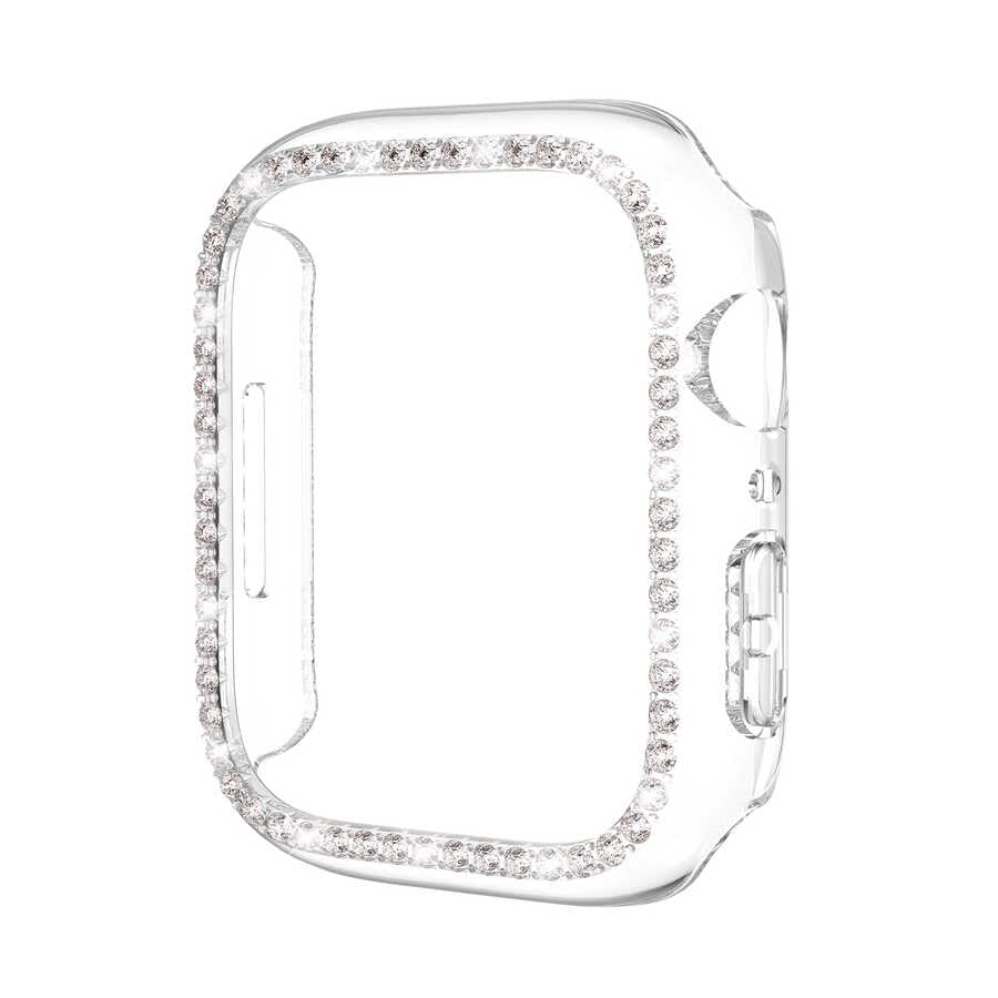 Zore Apple ile uyumlu Watch 44mm Watch Gard 05 Sert PC Koruyucu Renksiz