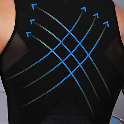Compression Tank Tops Slimming avec fermeture éclair pour un gainage abdominal - 3