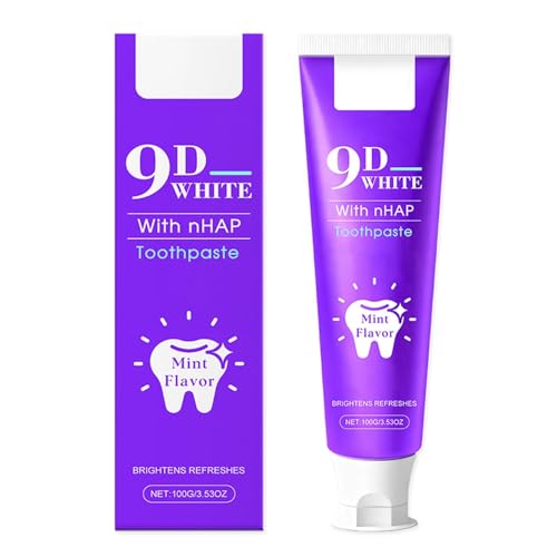 Pasta Dental Limpiadora, Refresca la Apariencia de Los Dientes, Limpieza Profunda de la Superficie, Fácil de Usar en 2-3 Minutos, Cuidado Bucal Diario Suave(2pcs)