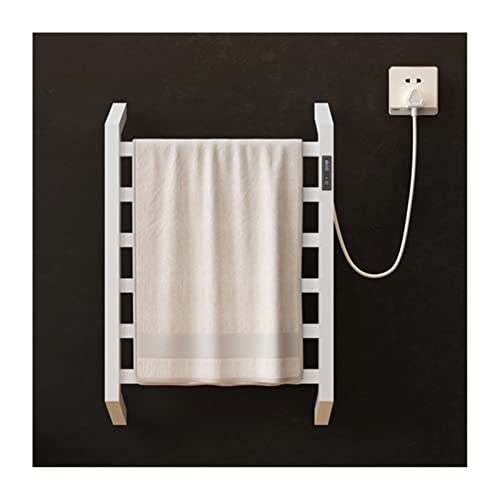 LYMGRZ Toallero calefactable Inteligente de Acero Inoxidable, 45 W, con Control de Temperatura, 600 mm x 400 mm x 100 mm, Color Negro.