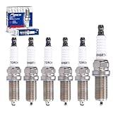 6 PCS TORCH KH6RTI-11 Iridium Spark Plugs Replace for NGK 6619/LFR6AIX-11,for DENSO IKH20 VKH20,for