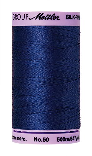 Hilo de Algodón Mettler Silk-Finish 547 yd Azul Real miniatura 1